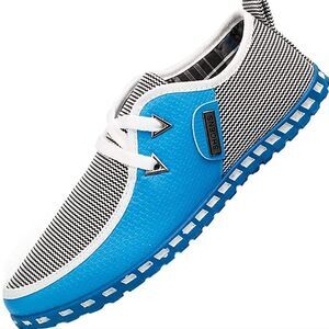 Men's fashion sneakers Men's Casual Shoes Loafers Slip-On Blue